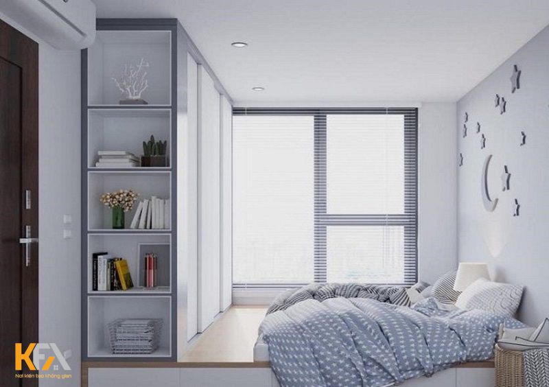 Mẫu thiết kế phòng ngủ nhỏ 9m2 với không gian ấm áp