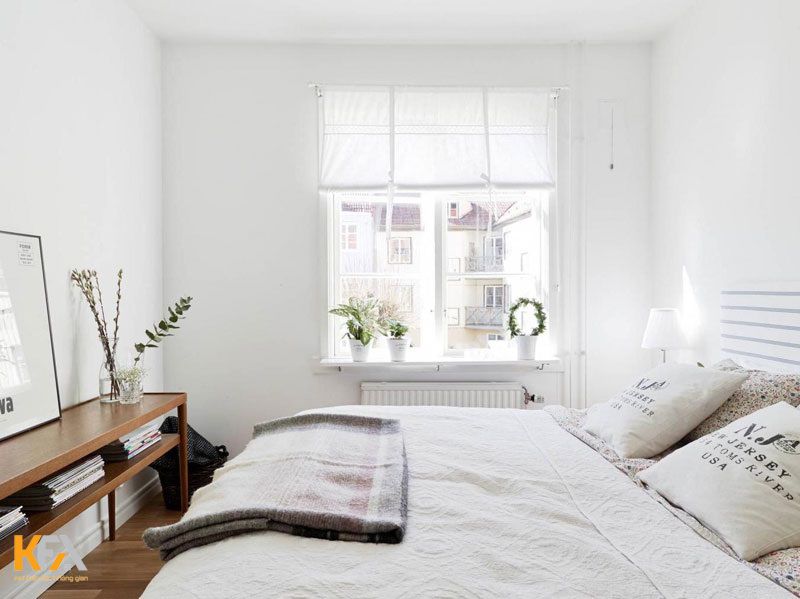 Diện tích 12m2 không phải quá lớn nên bạn hãy sử dụng những gam màu sáng cho căn phòng của mình Diện tích 12m2 không phải quá lớn nên bạn hãy sử dụng những gam màu sáng cho căn phòng của mình
