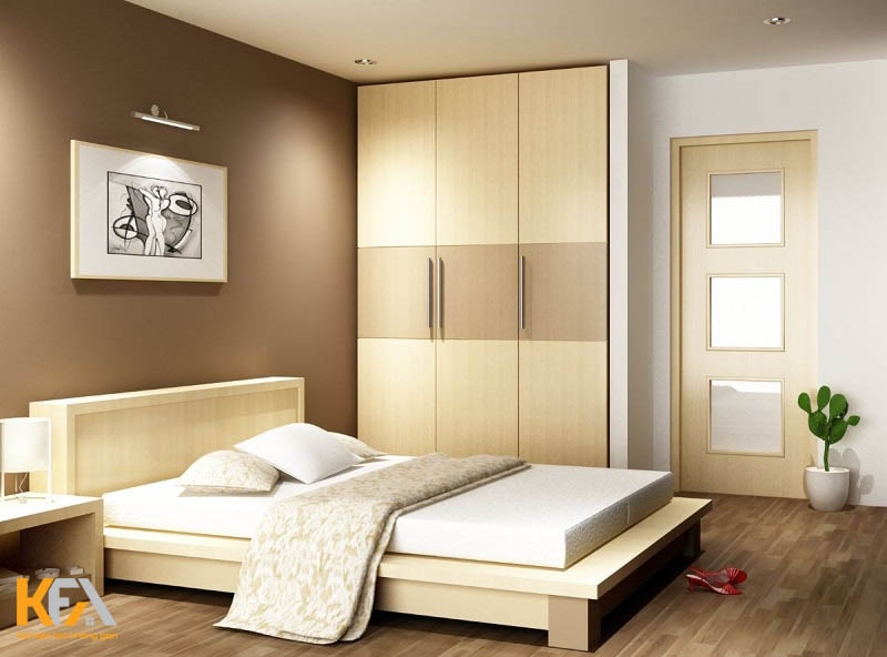 Nội thất phòng ngủ có tủ quần áo