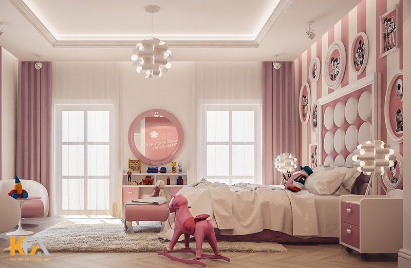 Thiết kế phòng ngủ bé gái cần quan tâm những yếu tố nào?