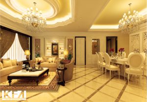 Thiết kế nội thất biệt thự cổ điển 80m2 siêu đẹp, siêu sang