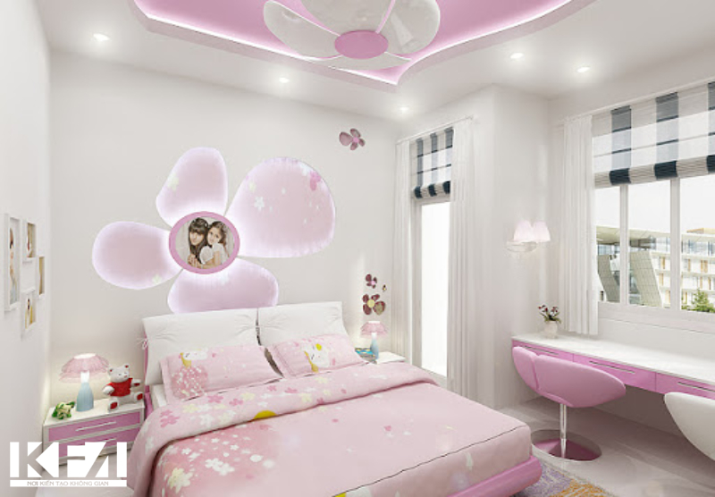 Bật mí cách thiết kế phòng ngủ cho bé gái 10m2 vô cùng đẹp và tiện nghi