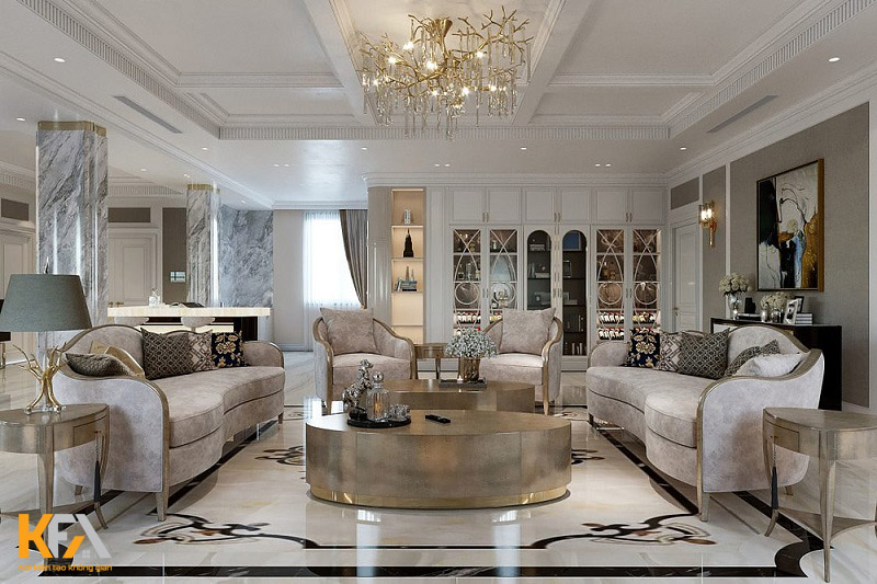 Thiết kế nội thất tân cổ điển là lựa chọn hoàn hảo cho những gia chủ có lối sống đẳng cấp và “gour” ăn chơi có tầm