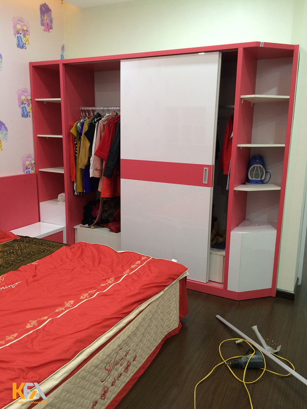 Mẫu thiết kế nội thất phòng ngủ nhà chị Ly Thái Nguyên