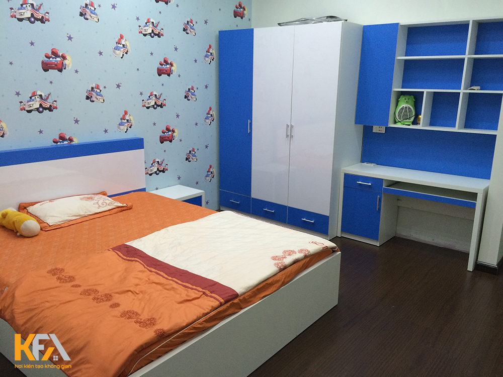 Mẫu thiết kế nội thất phòng ngủ nhà chị Ly Thái Nguyên