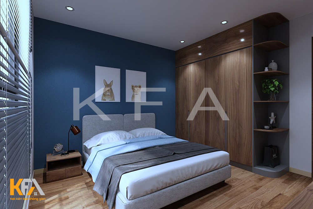 Phòng ngủ lựa chọn phong cách thiết kế đơn giản