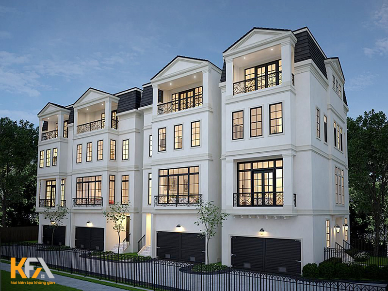Biệt thự 3 tầng kiểu cổ điển Biệt thự 3 tầng kiểu cổ điển