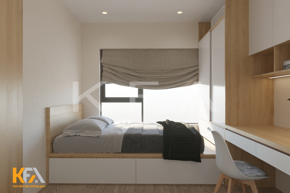 Không gian phòng ngủ mẫu thiết kế nội thất Eco Green