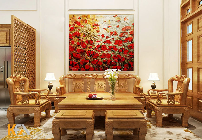 Nội thất vân gỗ tự nhiên