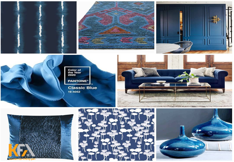 Classic blue cơn sốt màu sắc tạo nên nội thất ấn tượng