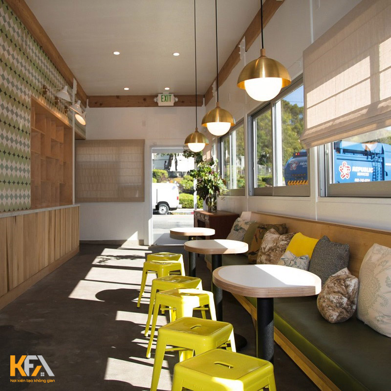 Thiết kế quá cafe diện tích nhỏ thế nào?