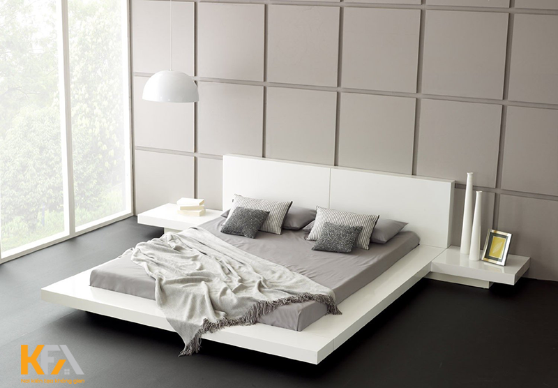 Nên chọn giường ngủ kiểu Nhật có kích thước phù hợp với diện tích phòng ngủ