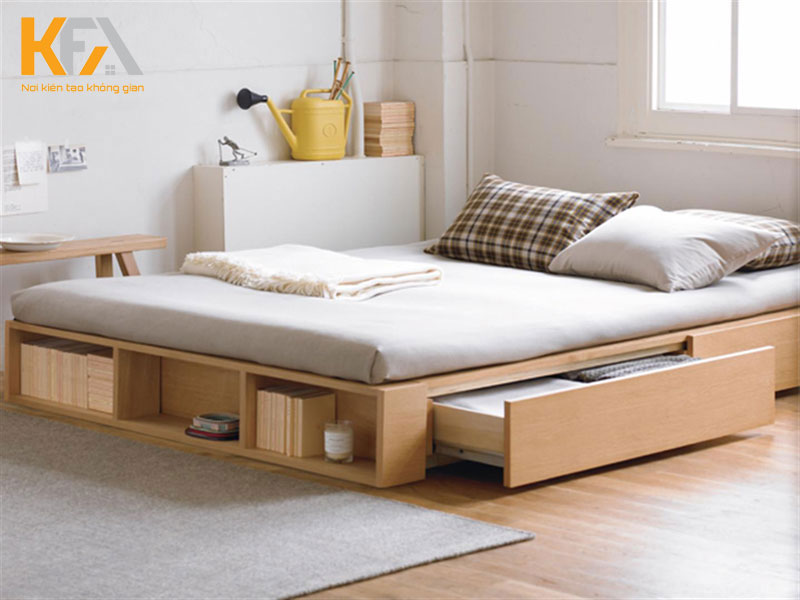 Giường ngủ kiểu Nhật có ngăn kéo