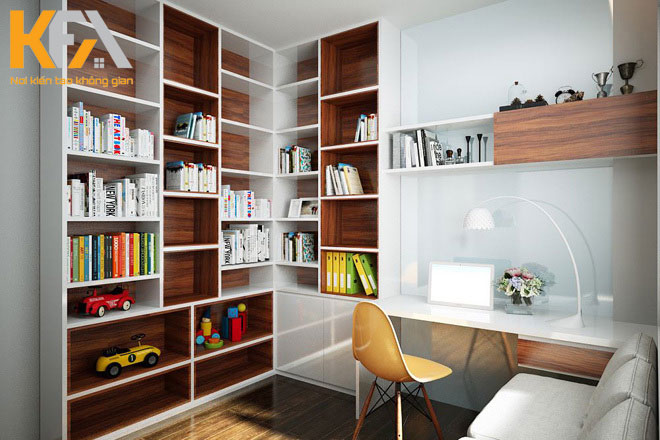 Thiết kế phòng đọc sách tạo không gian yên tĩnh cho bé đọc sách, học tập