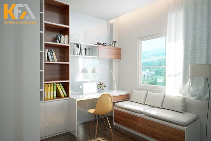 Nội thất phòng đọc sách hiện đại giành cho căn hộ chung cư
