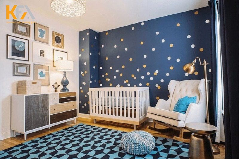 Thiết kế nội thất phòng ngủ cho bé trai sơ sinh Thiết kế nội thất phòng ngủ cho bé trai sơ sinh