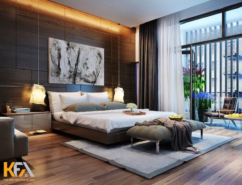 Phòng ngủ master 30m2 phong cách hiện đại là lựa chọn của nhiều gia đình hiện nay