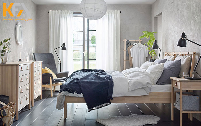 Nội thất phòng ngủ với phong cách Scandinavian