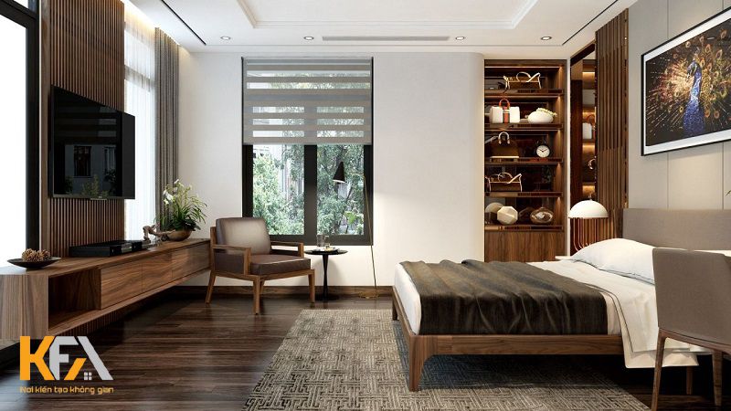 Mẫu nội thất phòng ngủ đầy đủ tiện nghi, sang trọng Mẫu nội thất phòng ngủ đầy đủ tiện nghi, sang trọng