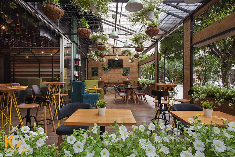 Mẫu quán cafe sân vườn Mẫu quán cafe sân vườn