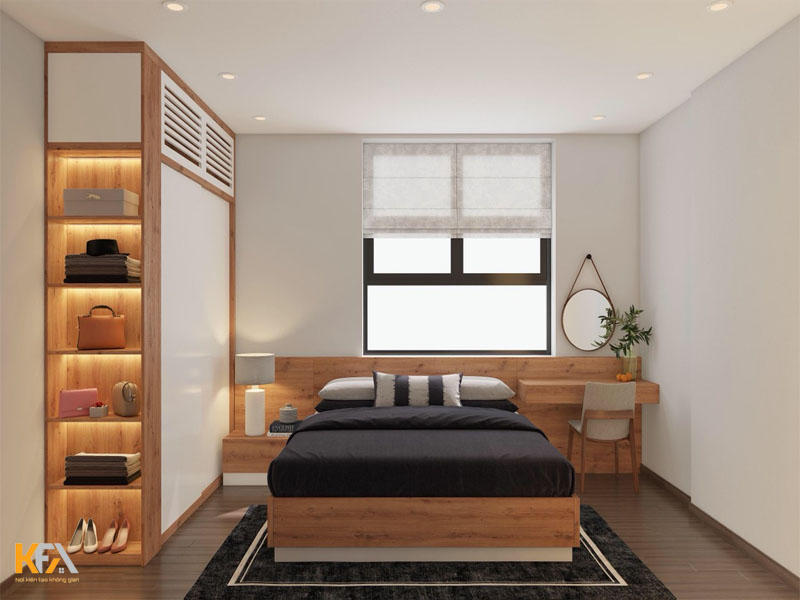 Mẫu thiết kế nội thất đơn giản, xinh xắn cho phòng ngủ đẹp hiện đại