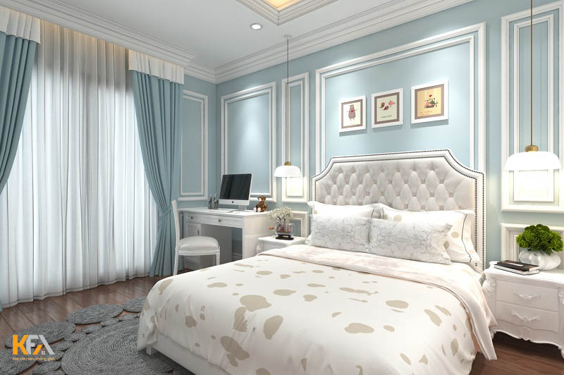Ánh sáng được phàn chiếu qua khung cửa sổ mang đến không gian sống tiện nghi, cuốn hút