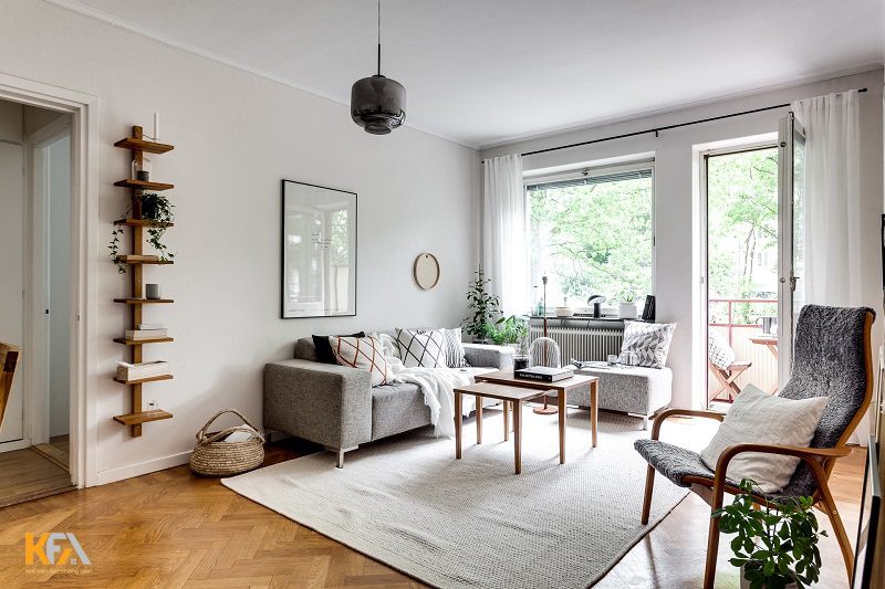Phòng khách theo phong cách Bắc Âu nổi bật với gam màu trắng và những món đồ decor siêu xinh Phòng khách theo phong cách Bắc Âu nổi bật với gam màu trắng và những món đồ decor siêu xinh