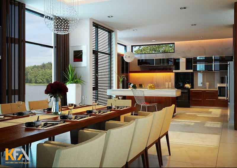 Căn phòng được thiết kế cửa kính lớn thoáng đãng Căn phòng được thiết kế cửa kính lớn thoáng đãng