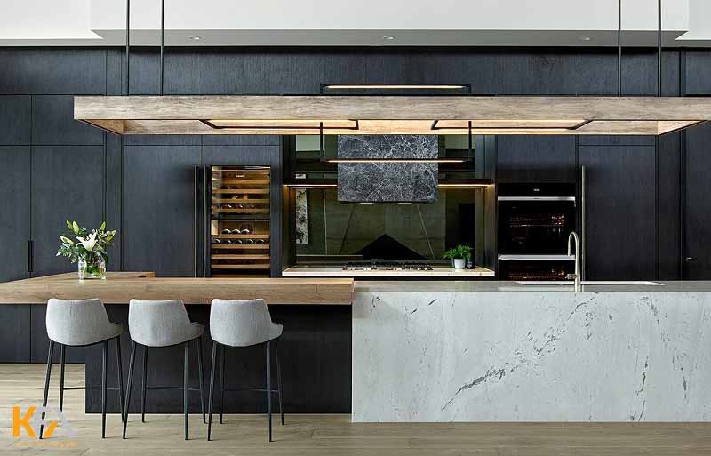 Phòng bếp đẹp phong cách tối giản hiện đại