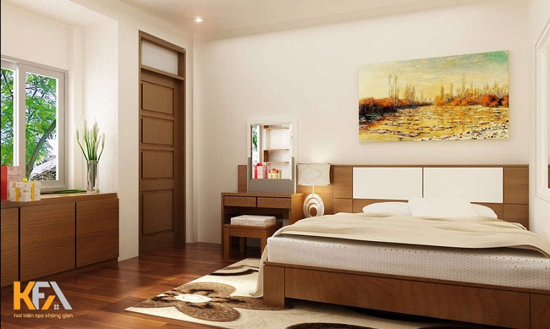 Toàn bộ nội thất trong căn phòng ngủ 2 cũng đều được làm từ gỗ công nghiệp cao cấp Toàn bộ nội thất trong căn phòng ngủ 2 cũng đều được làm từ gỗ công nghiệp cao cấp
