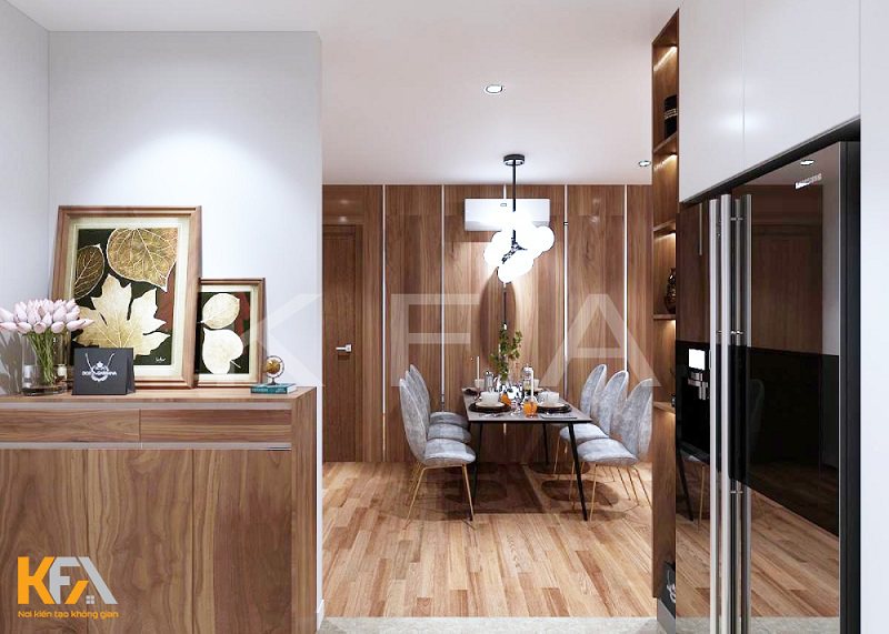 Nét tinh tế của các món đồ nội thất gỗ càng làm cho không gian thêm ấm cúng hơn