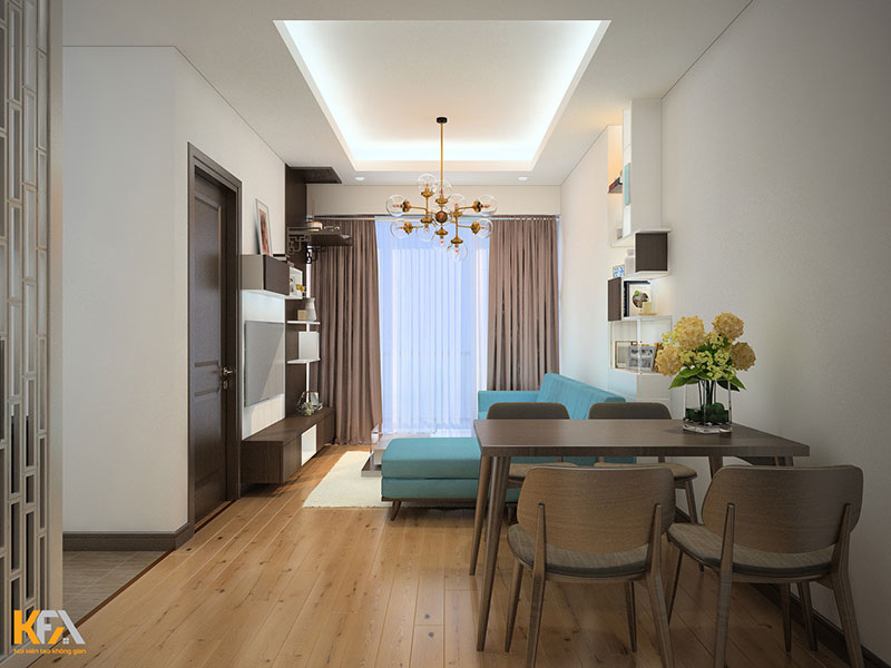 Phòng khách kết hợp phòng thờ