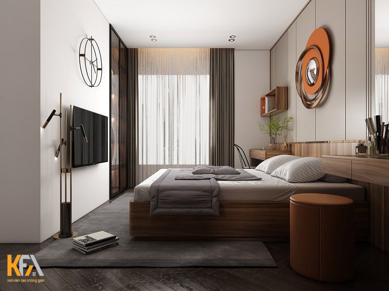 Phòng ngủ đơn giản và được trang trí gam màu dịu nhẹ sẽ mang đến sự thư giãn nhất