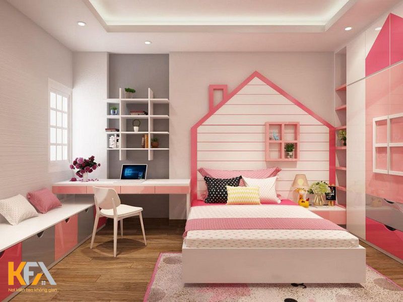 Thiết kế phòng ngủ cho bé đòi hỏi các KTS phải dựa vào tính cách và sở thích của trẻ để lên ý tưởng