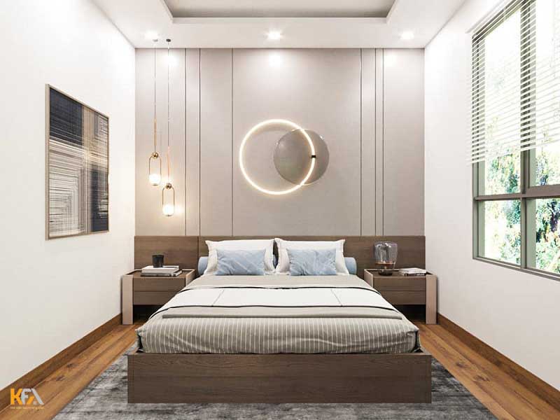 Thiết kế giường ngủ bên cạnh chiếc cửa sổ nhằm tận dụng ánh sáng tự nhiên, tạo sự thoáng đãng Thiết kế giường ngủ bên cạnh chiếc cửa sổ nhằm tận dụng ánh sáng tự nhiên, tạo sự thoáng đãng