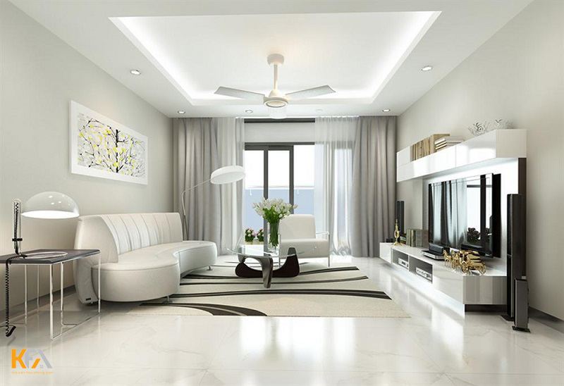 Thiết kế căn phòng khách nhà cấp 4 đơn giản, ấm áp Thiết kế căn phòng khách nhà cấp 4 đơn giản, ấm áp