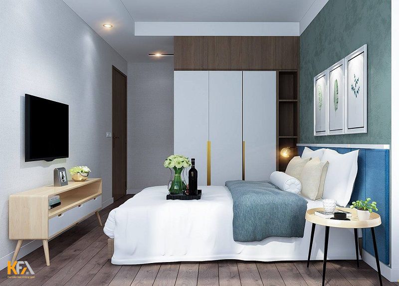 Thiết kế phòng ngủ hiện đại với gam màu trẻ trung, tươi sáng Thiết kế phòng ngủ hiện đại với gam màu trẻ trung, tươi sáng