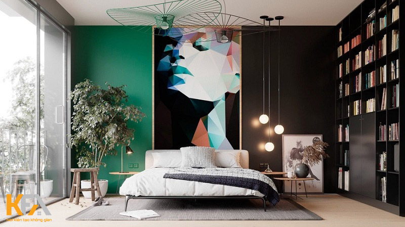 Phòng ngủ với không gian mở thiết kế theo phong cách contemporary đương đại Phòng ngủ với không gian mở thiết kế theo phong cách contemporary đương đại