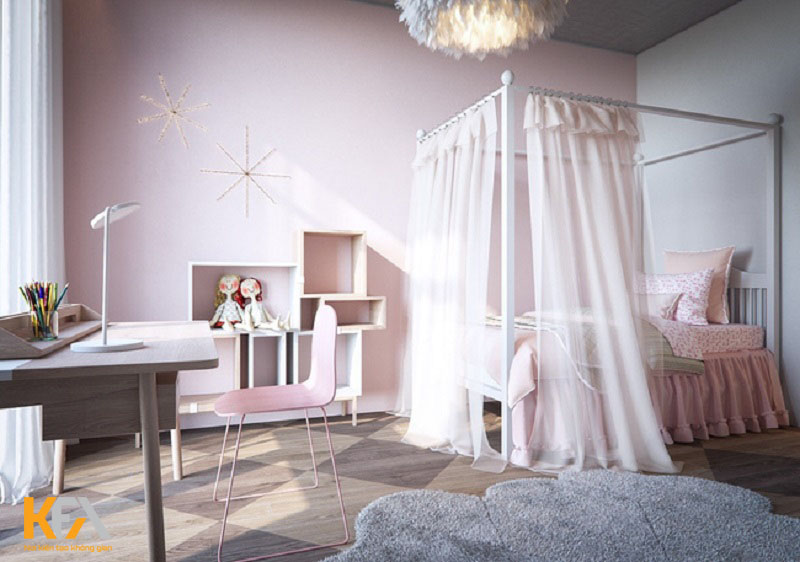 Phòng ngủ 15m2 cho bé tựa như câu chuyện cổ tích Phòng ngủ 15m2 cho bé tựa như câu chuyện cổ tích