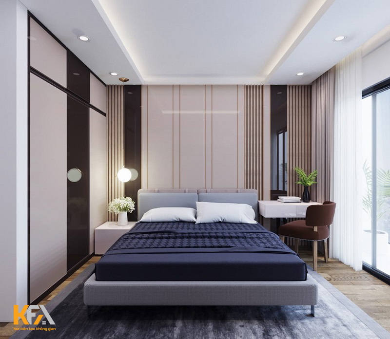  Phòng ngủ 9m2 thiết kế tiện nghi, đẹp, bày trí đơn giản với những món đồ nội thất cơ bản