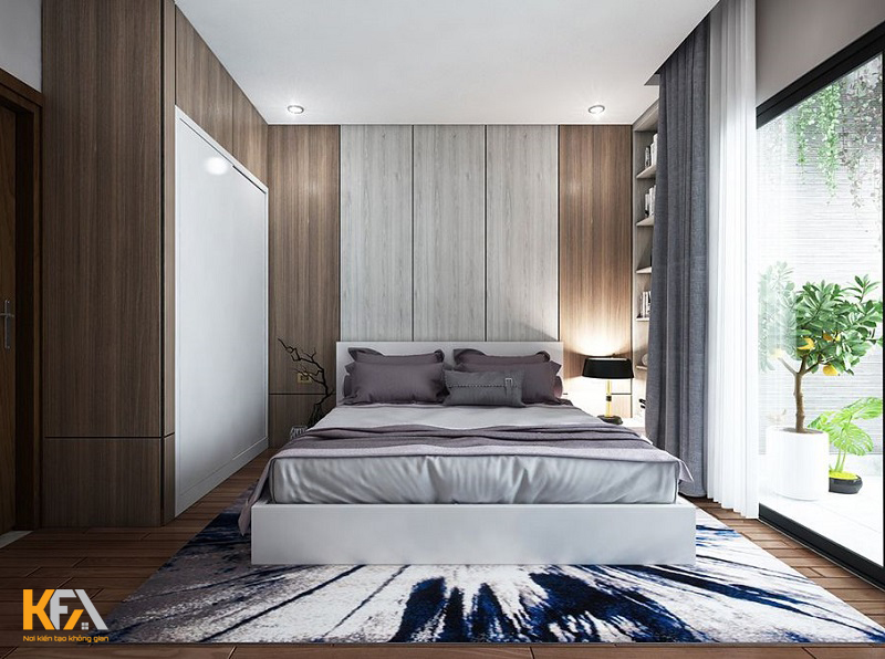 Phong cách thiết kế phòng ngủ 9m2 tối giản