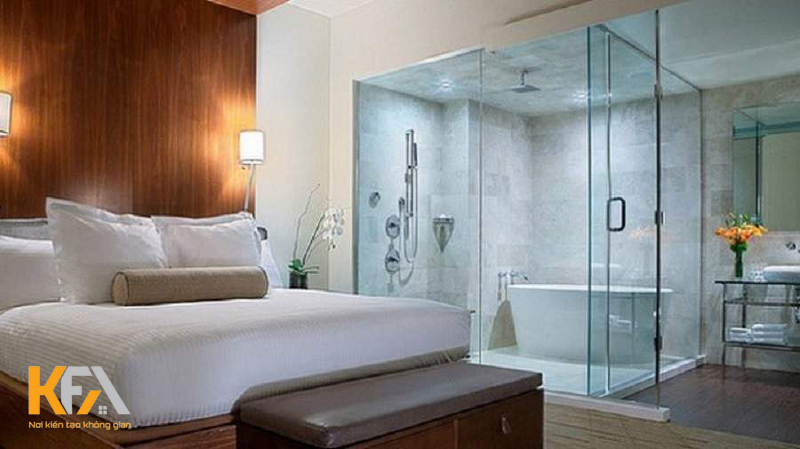 Không đặt nhà vệ sinh nằm ở trung tâm phòng ngủ Không đặt nhà vệ sinh nằm ở trung tâm phòng ngủ