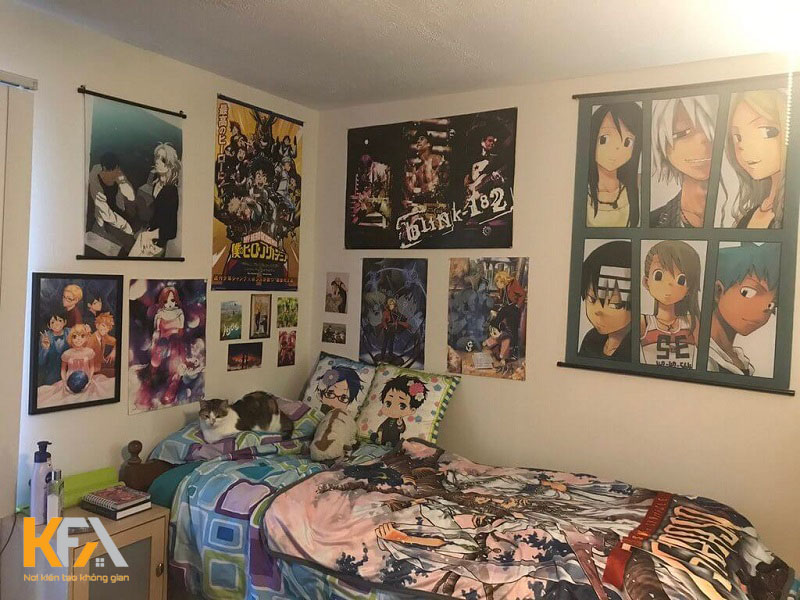 Phòng ngủ anime cá tính