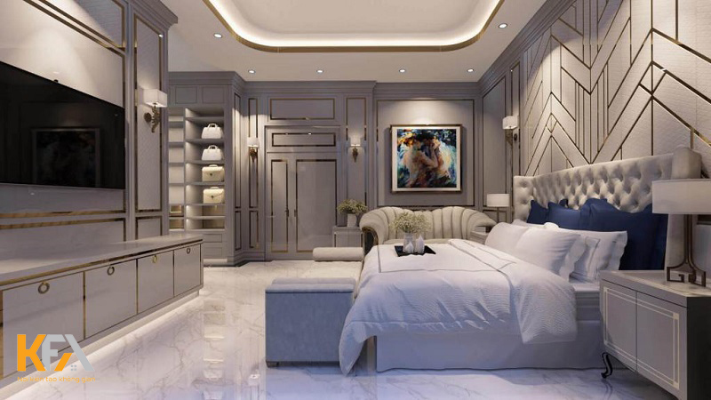 Căn phòng 15m2 trở nên nổi bật từ cách lựa chọn nội thất đồng bộ đến cách lựa chọn tông màu trắng cực hoàn mỹ
