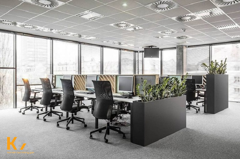 Thiết kế văn phòng 50m2 theo phong cách hiện đại mang đến nét đẹp thanh lịch và chuyên nghiệp