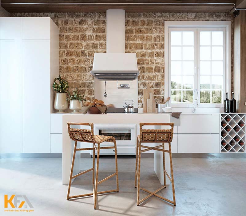 Mẫu nhà bếp nhỏ đẹp đơn giản mang phong cách Địa Trung Hải 01