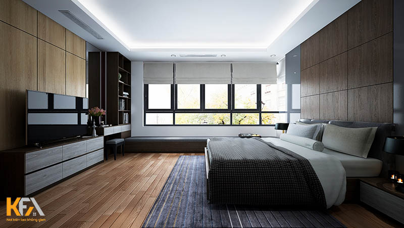 Thiết kế nội thất phòng ngủ chung cư hiện đại, đẳng cấp