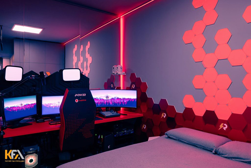Mẫu phòng ngủ gaming sáng tạo