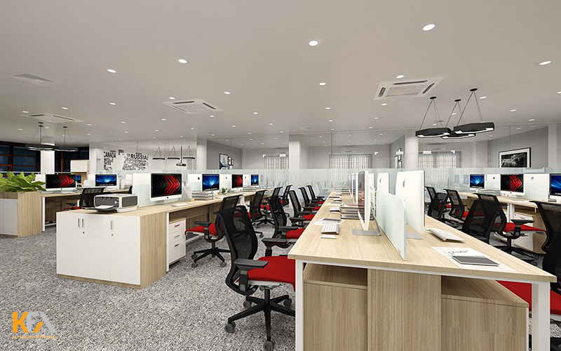 Mẫu thiết kế nội thất văn phòng 60m2-06