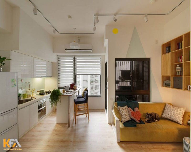 Top 10 Mẫu thiết kế nội thất chung cư 56m2 đẹp hiện đại